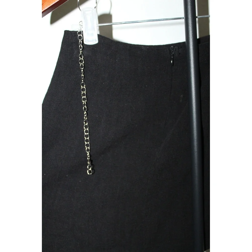 Princess Polly Black Linen Blend Mini Skirt High Waisted Size US 2 US2/AU6/EU34